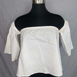White Off The Sleeves Top